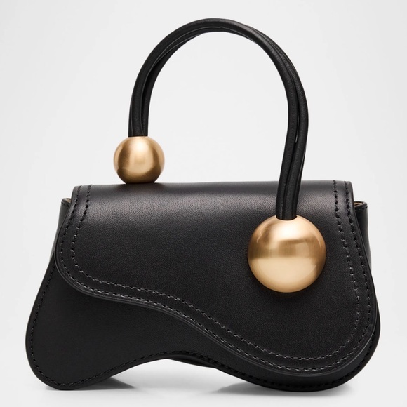 NWT $398 CULT GAIA Kazia Nano Crossbody Leather Bag In Black - Picture 10 of 12